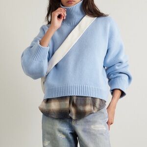 &Daughter oversized cropped turtleneck wool sweater